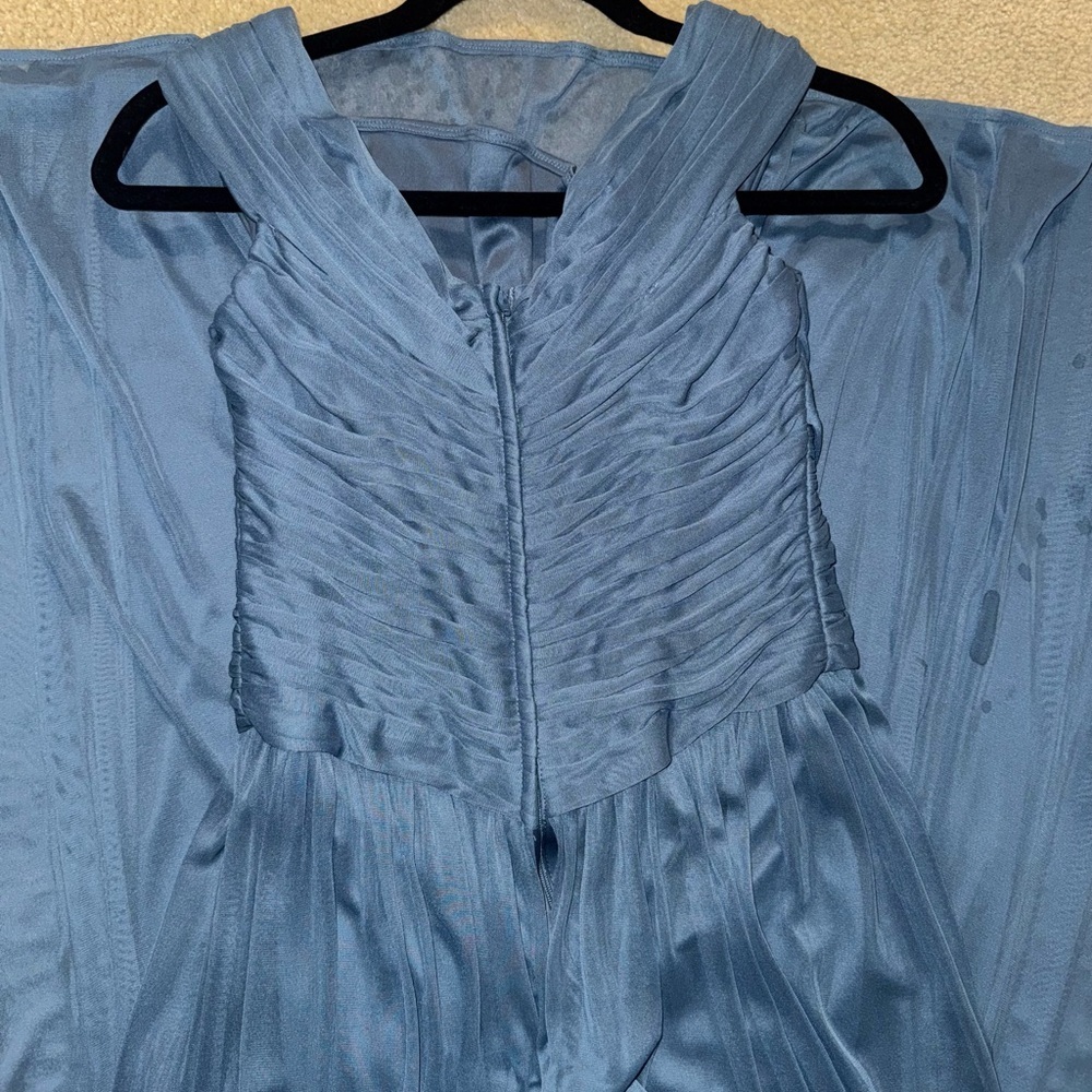 David's Bridal Blue Maxi Dress - Picture 2 of 8